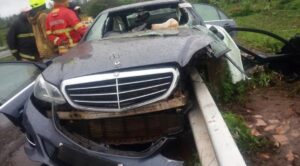 Photos – Nyeri Bishop Involved In Accident Reminiscent Of Former Nyeri Governor Wahome Gakuru