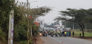 Multimedia university students block Magadi road