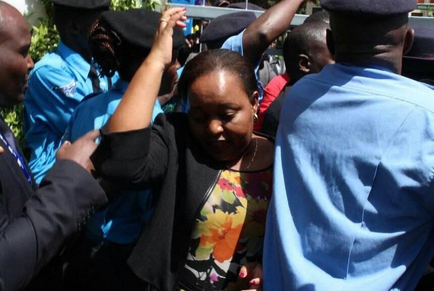 Anne Waiguru attacked by angry locals in Kagumo market over BBI