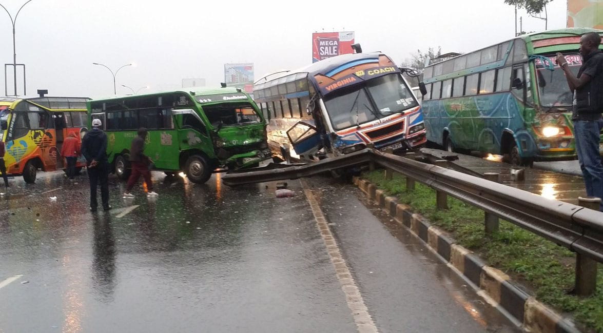Photos Of The Dawn Accident Along Thika Super Highway