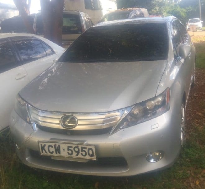 DCI Recover Lexus That The Online Fraudster Hesbon Otieno Had Imported As A Mercedes Benz