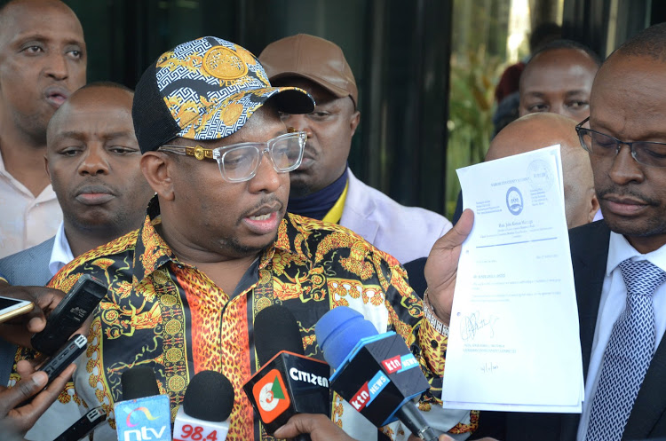 Sonko, co-accused record contradicting statements with EACC