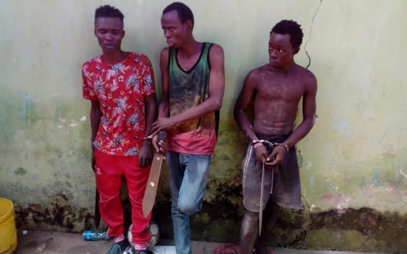 Three Wakali Kwanza Machete Criminal Gang Arrested In A Witch-Doctor’s House