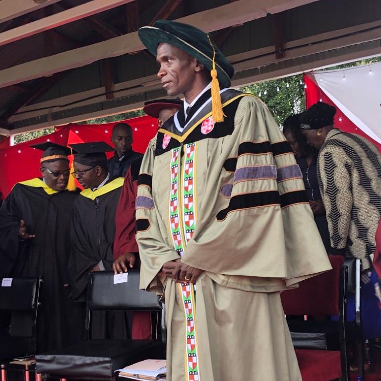 Eliud Kipchoge Awarded A Honorary Doctorate of Laws degree By UK’s University of Exeter.