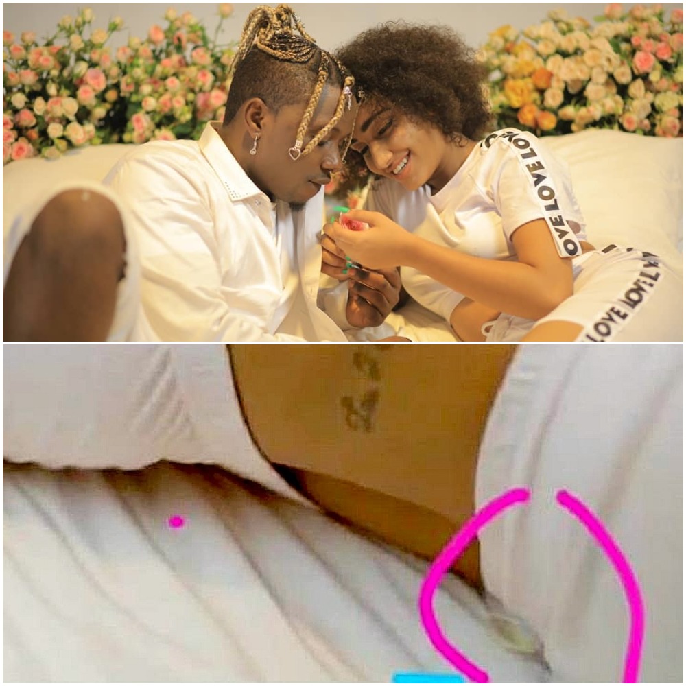 A used condom spotted in Rayvanny's music video with alleged side ...