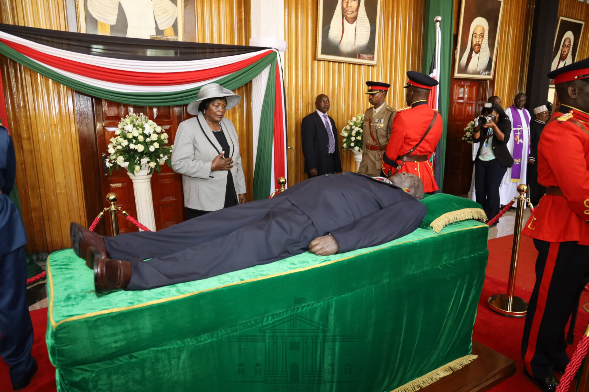 Photos: Moi Lying In State At Parliament Buildings