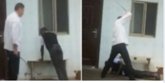 DCI detectives in pursuit of the  Chinese hotel manager caning his Kenyan workers