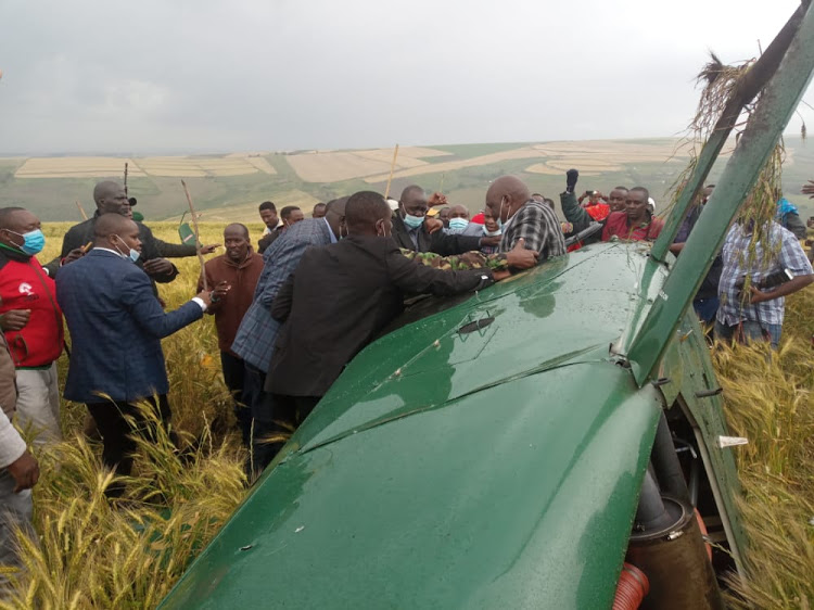 Governor Tunai’s chopper crash lands seconds after take off