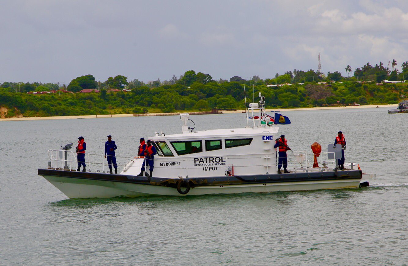 Kenya Coast Guards deployed to protect the dry Lake