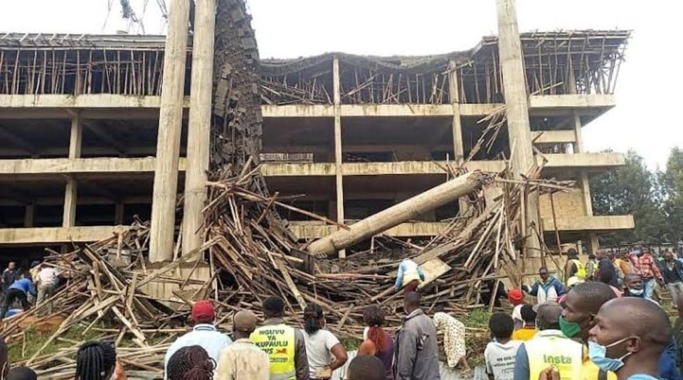 The County Assembly Block Building Collapses in Nyamira