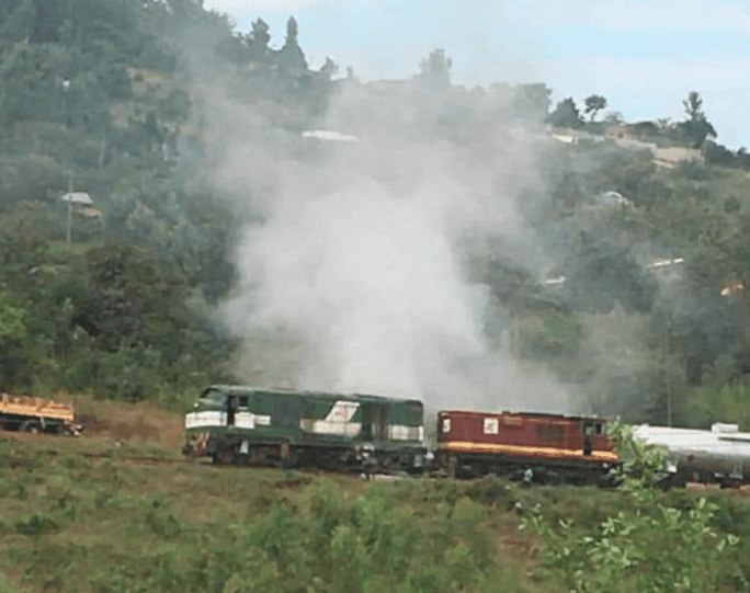 6-Wagon Train Razed along Nairobi-Nanyuki Route