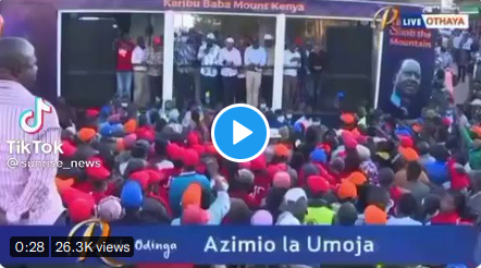 VIDEO: Raila mocks UDA in new savage tune