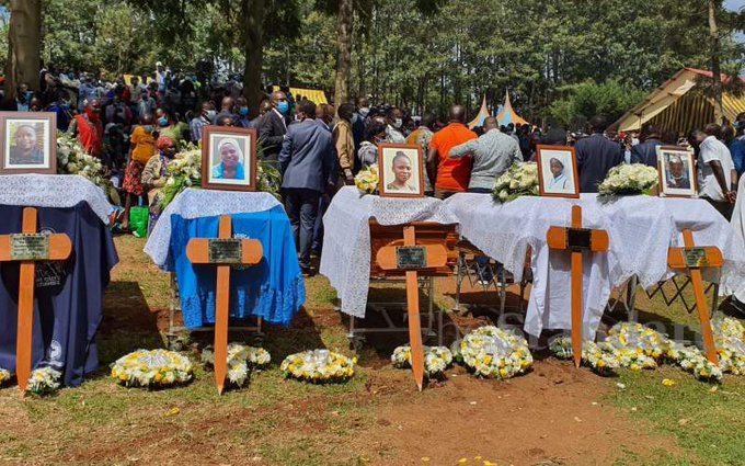 Father, mother and three daughters killed in road accident laid to rest