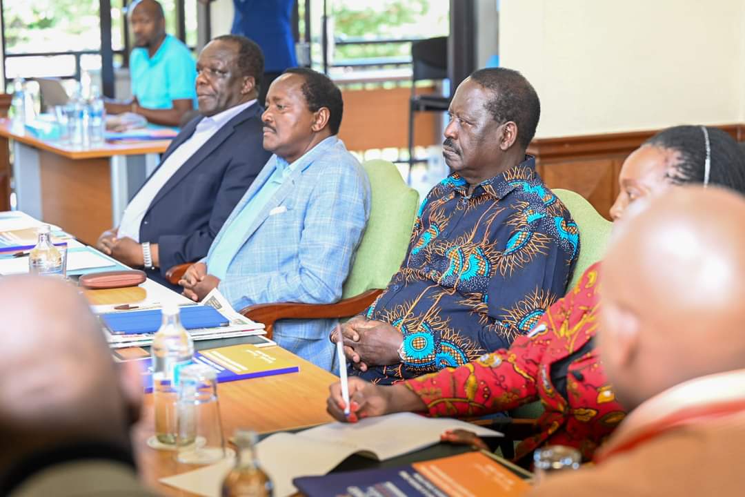 Cornered Raila in crisis talks as allies troop to Ruto