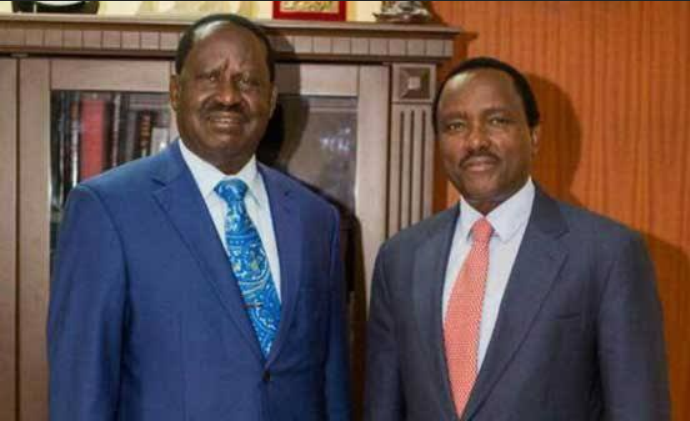 Azimio leader Raila Odinga and his co-principal Kalonzo Musyoka