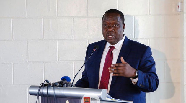 Matiang'i holding a conference with Odinga and lawyers