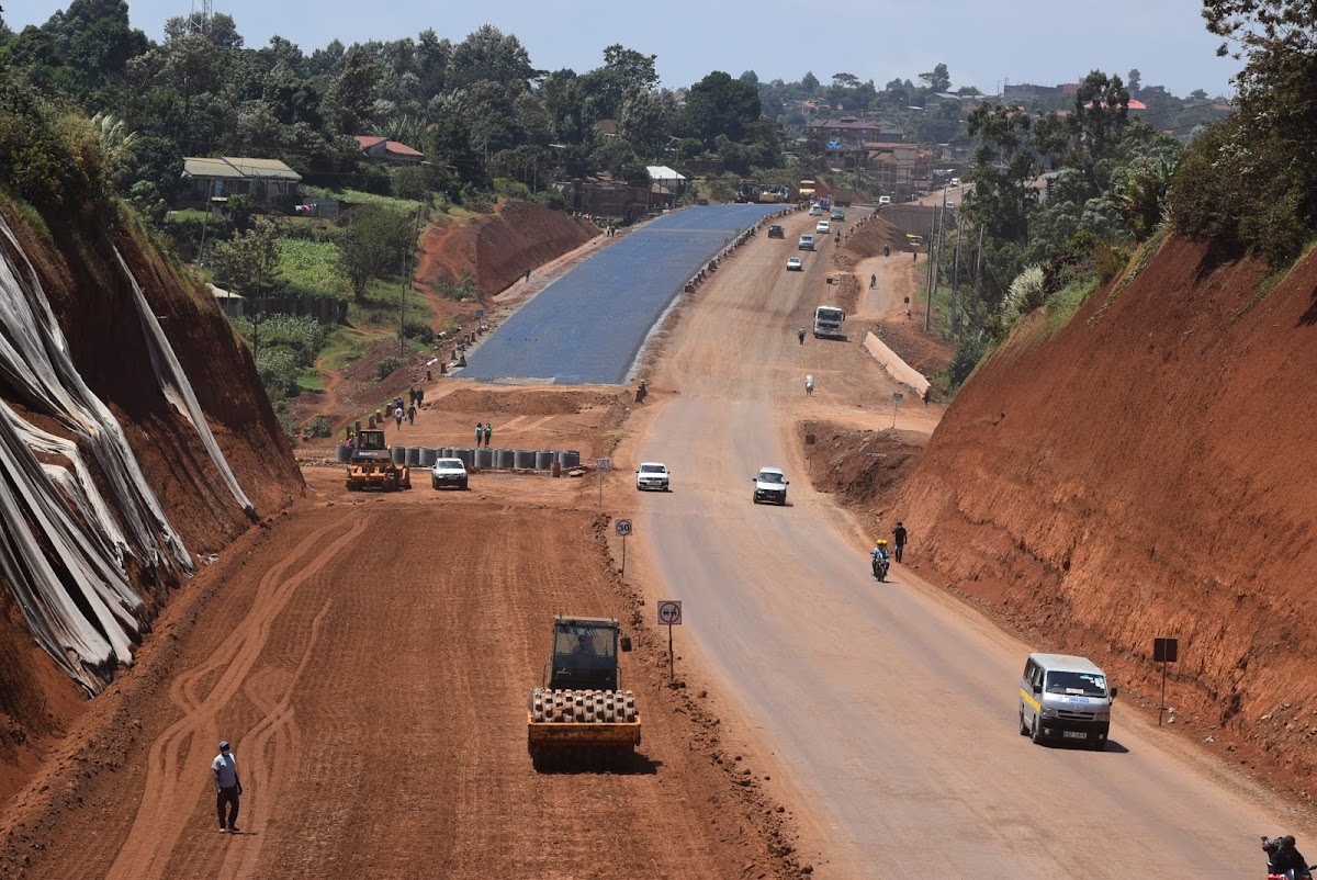 The ongoing roadworks along the Wangige stretch interchange. The Western Bypass will complete the city's Ringroad.