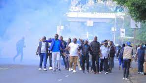 Picture of Azimio Protestors in Kisumu