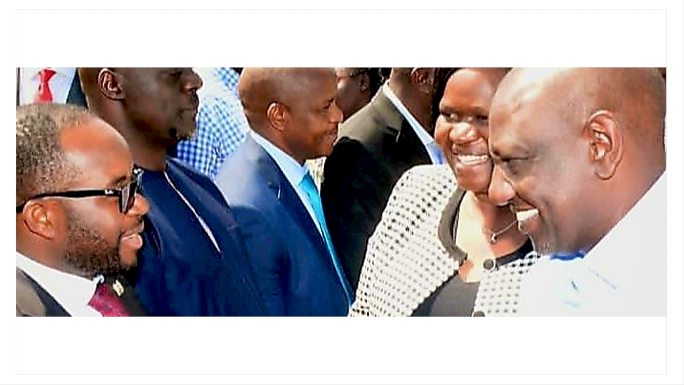 Silas Jakakimba when he met President William Ruto during his tour of Homa Bay County