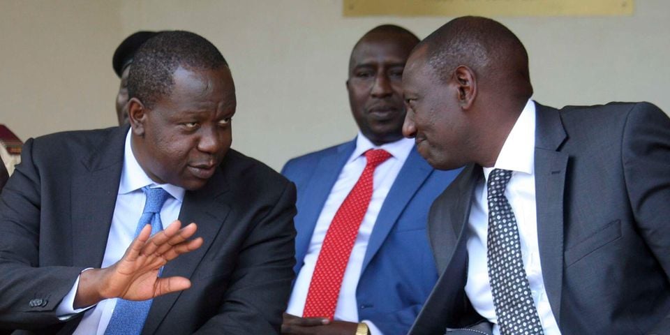 President William Ruto and Fred Matiang’i