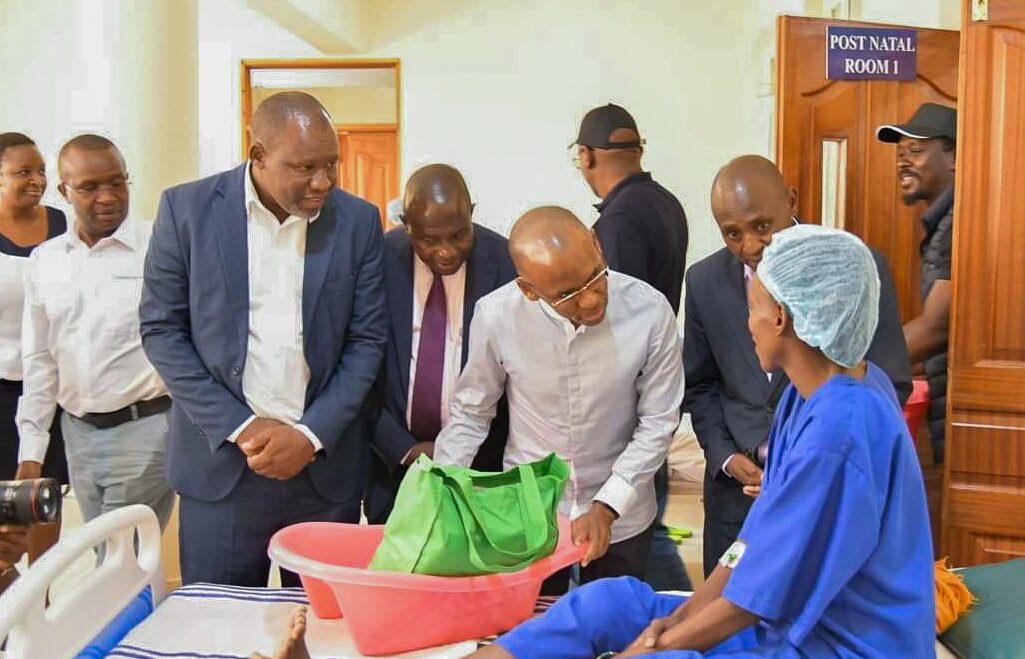 Safaricom CEO Peter Ndegwa Visits Nanyuki Hospital for Maternal and Child Health Assessment